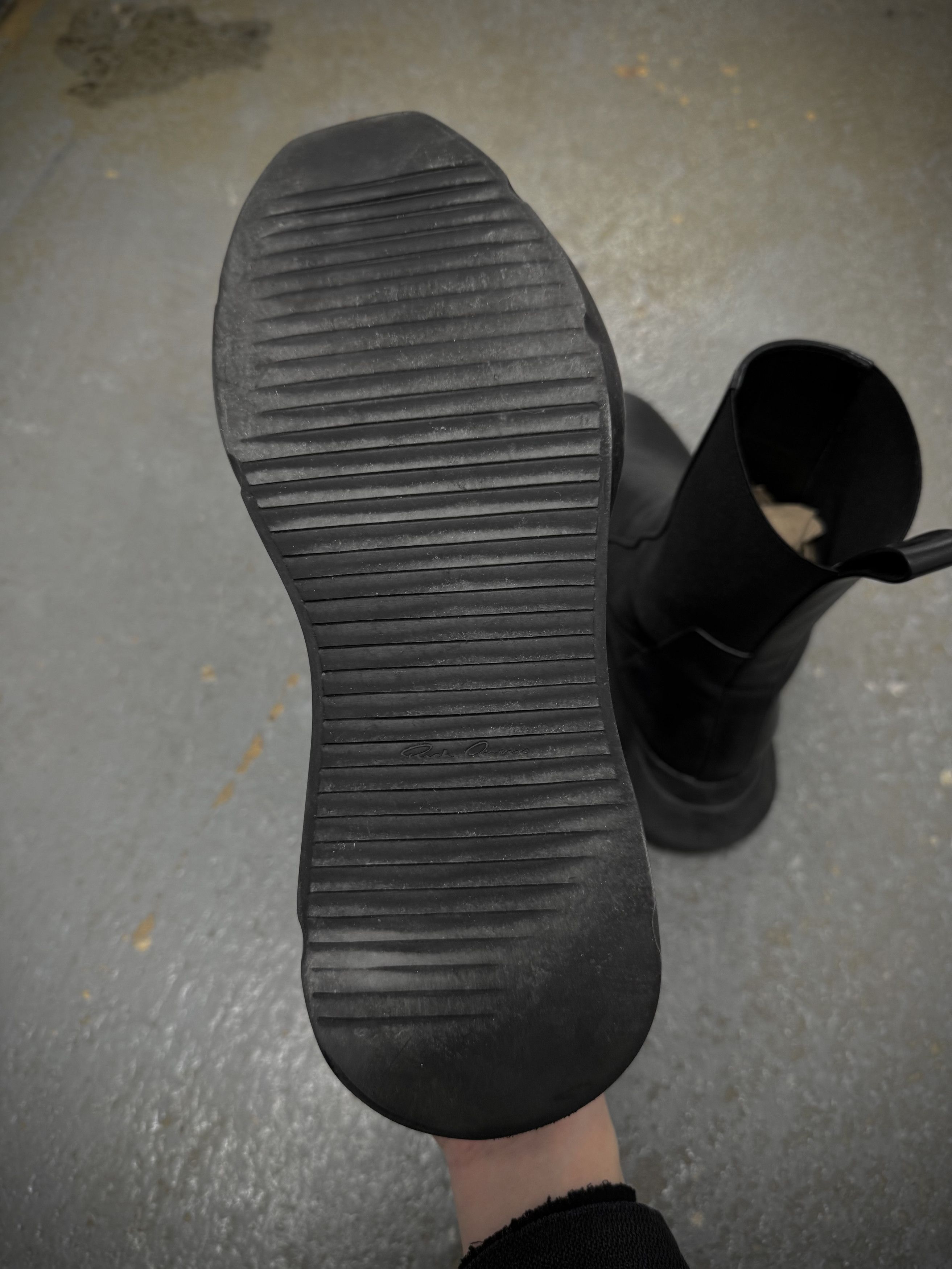 Rick Owens Rick Owens SS23 "EDFU" Geth Beatle Chelsea Leather Boots Size US 7 / EU 40 - 10 Thumbnail