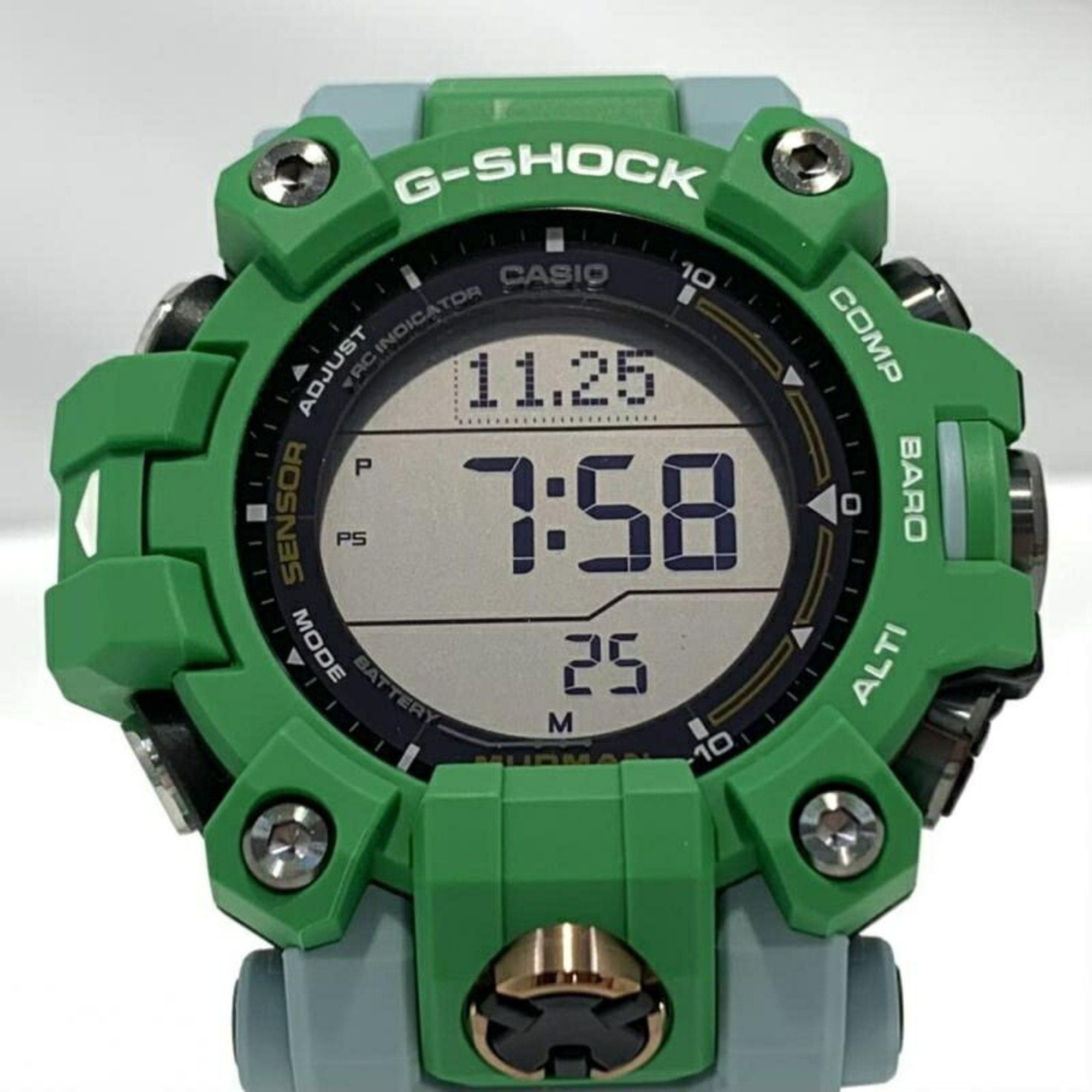 image of Casio G-Shock Gw-9500Kj-3Jr Watch Master Of G - Land Mudman Earthwatch G-Shock Green Solar Radio, W