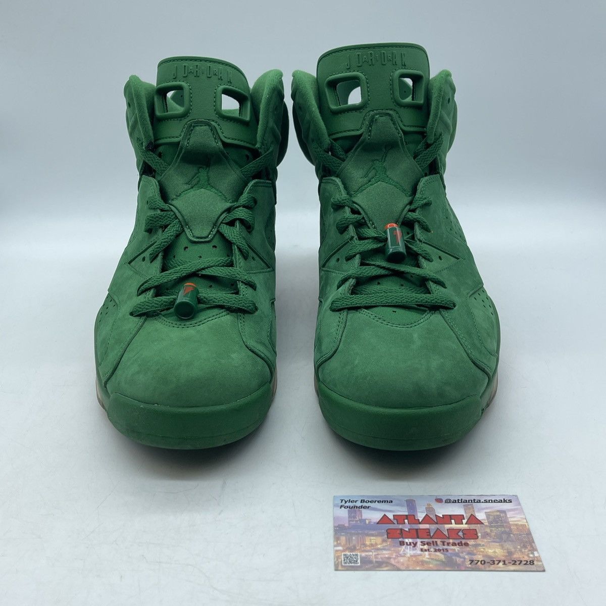 Jordan Brand Air Jordan 6 green suede Gatorade Size US 11.5 / EU 44-45 - 2 Thumbnail