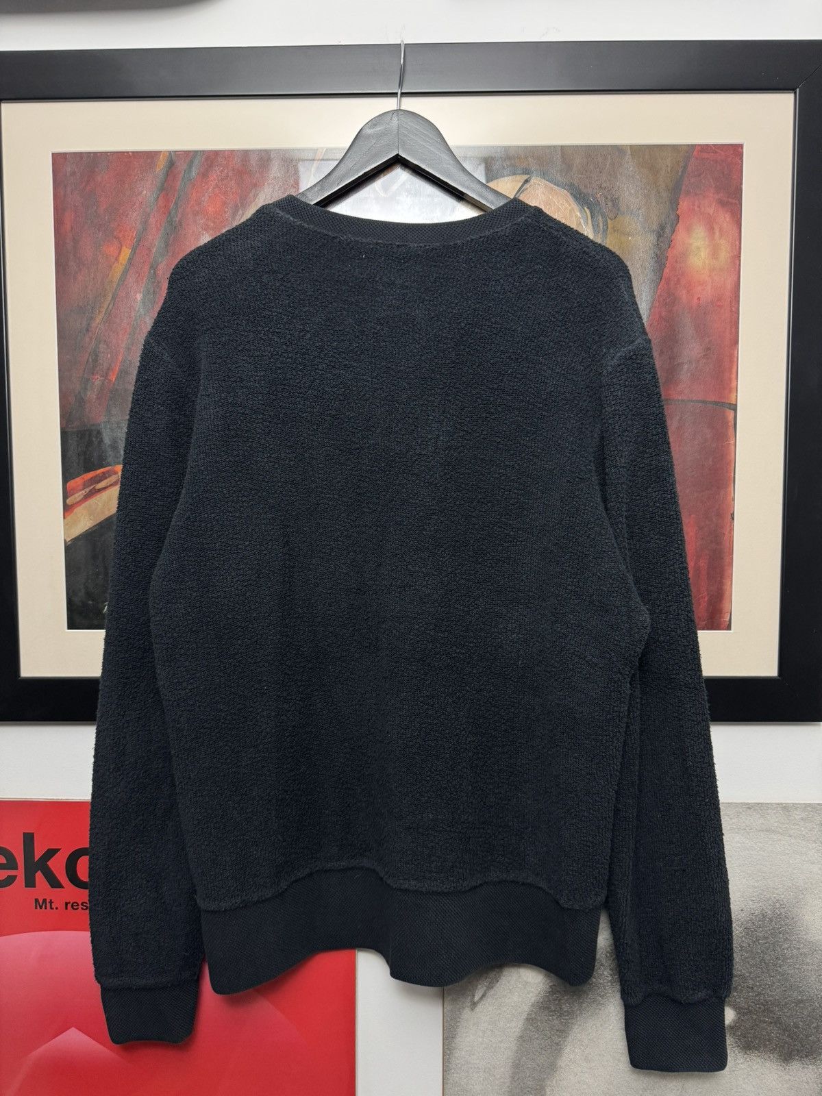 Acne Studios AW12 Acne Studios College Terry Black Crewneck Sweatshirt Size US M / EU 48-50 / 2 - 2 Thumbnail