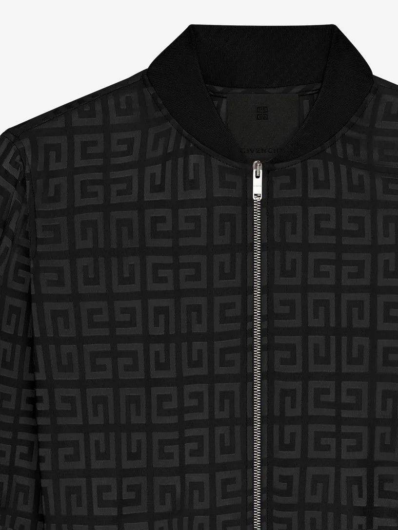Givenchy o1srvl11e0326 Bomber in 4G Jacquard Jacket in Black Size XXL / US 16-18 / IT 52-54 - 5 Thumbnail