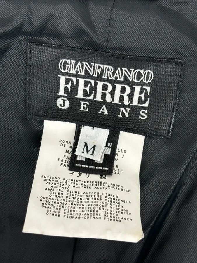 Gianfranco Ferre 2000s Gianfranco Ferré Black Faux Fur Zip-up Jacket Size US M / EU 48-50 / 2 - 11 Thumbnail