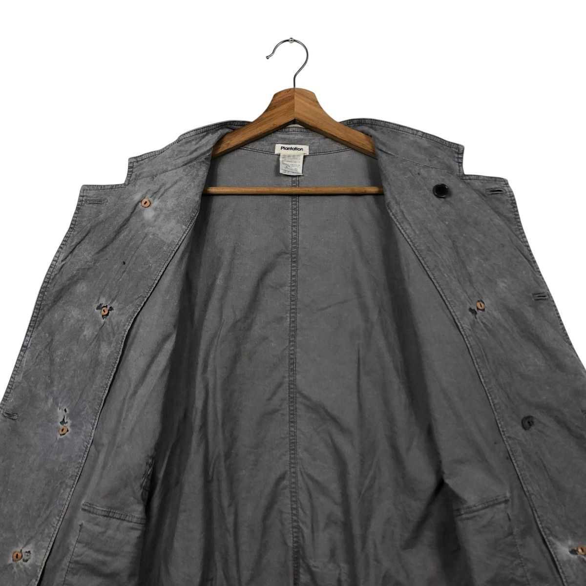 Issey Miyake 🔥VINTAGE DISTRESSED BUTTON JACKET PLANTATION ISSEY MIYAKE Size US M / EU 48-50 / 2 - 15 Thumbnail