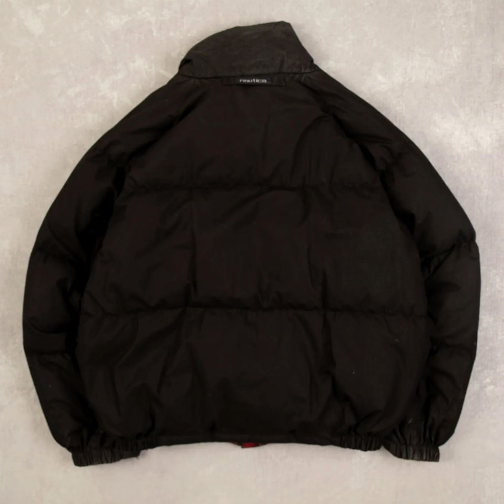 Nautica Nautica Vintage Reversible Checked Puffer Down Jacket L Men's Black Americana Jacket Size US L / EU 52-54 / 3 - 4 Thumbnail