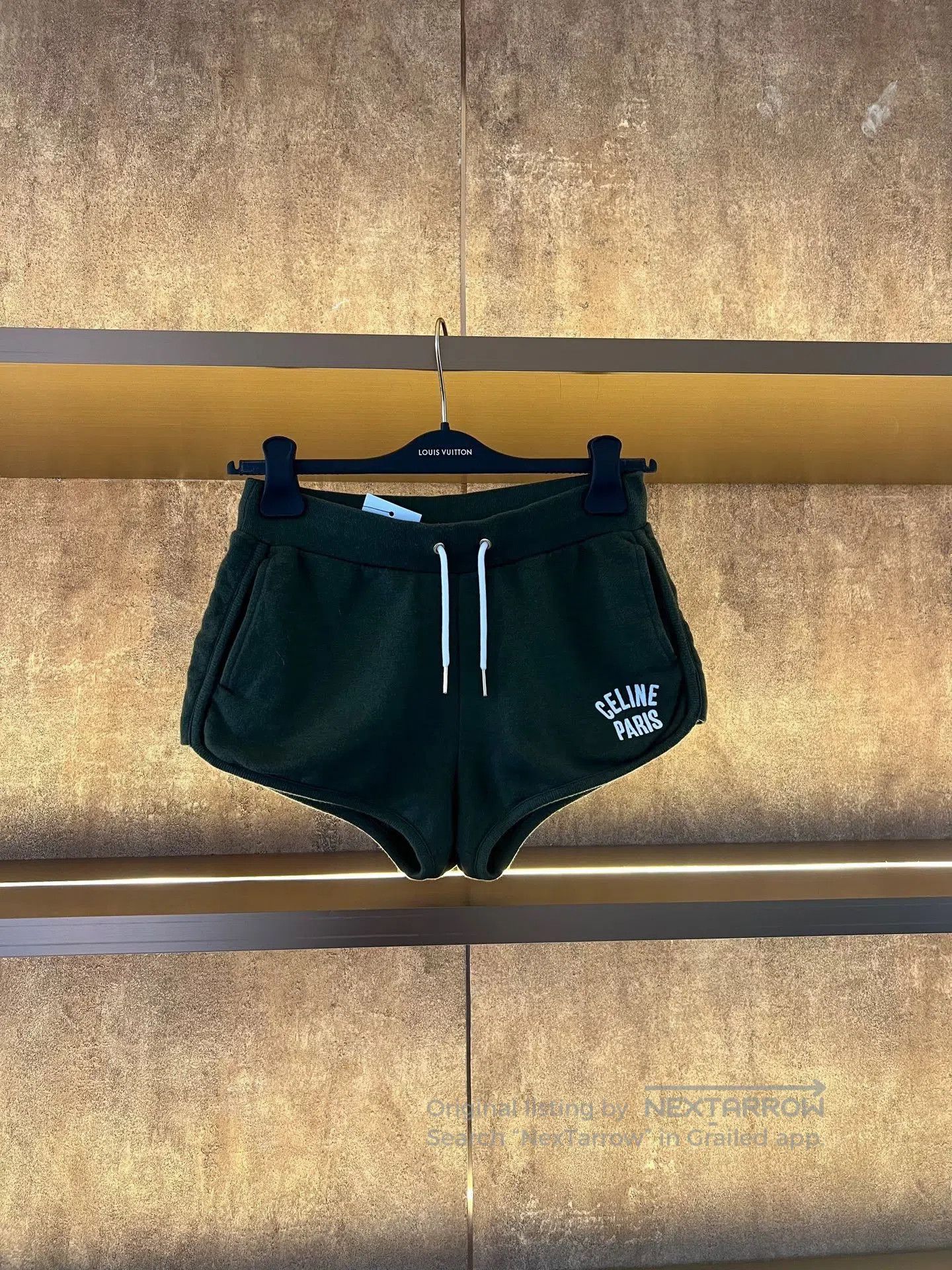 Celine Celine Olive Green Cashmere Shorts. Size 28" / US 6 / IT 42 - 1 Thumbnail