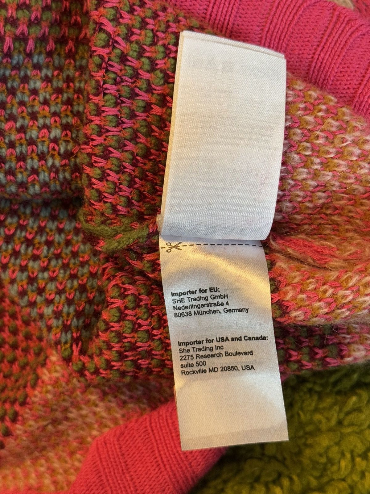 Designer Ivko avant garde wool mohair blend coloured sweater Size S / US 4 / IT 40 - 10 Thumbnail
