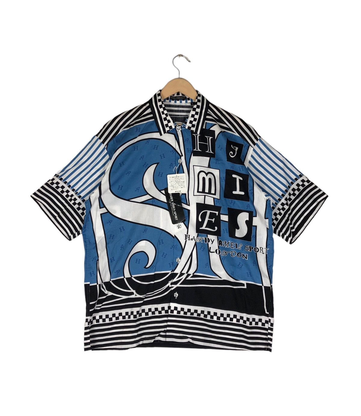 Hardy Amies Deadstock🔥Hardy Amies London Alloverprint Button Ups Shirt Size US L / EU 52-54 / 3 - 2 Thumbnail