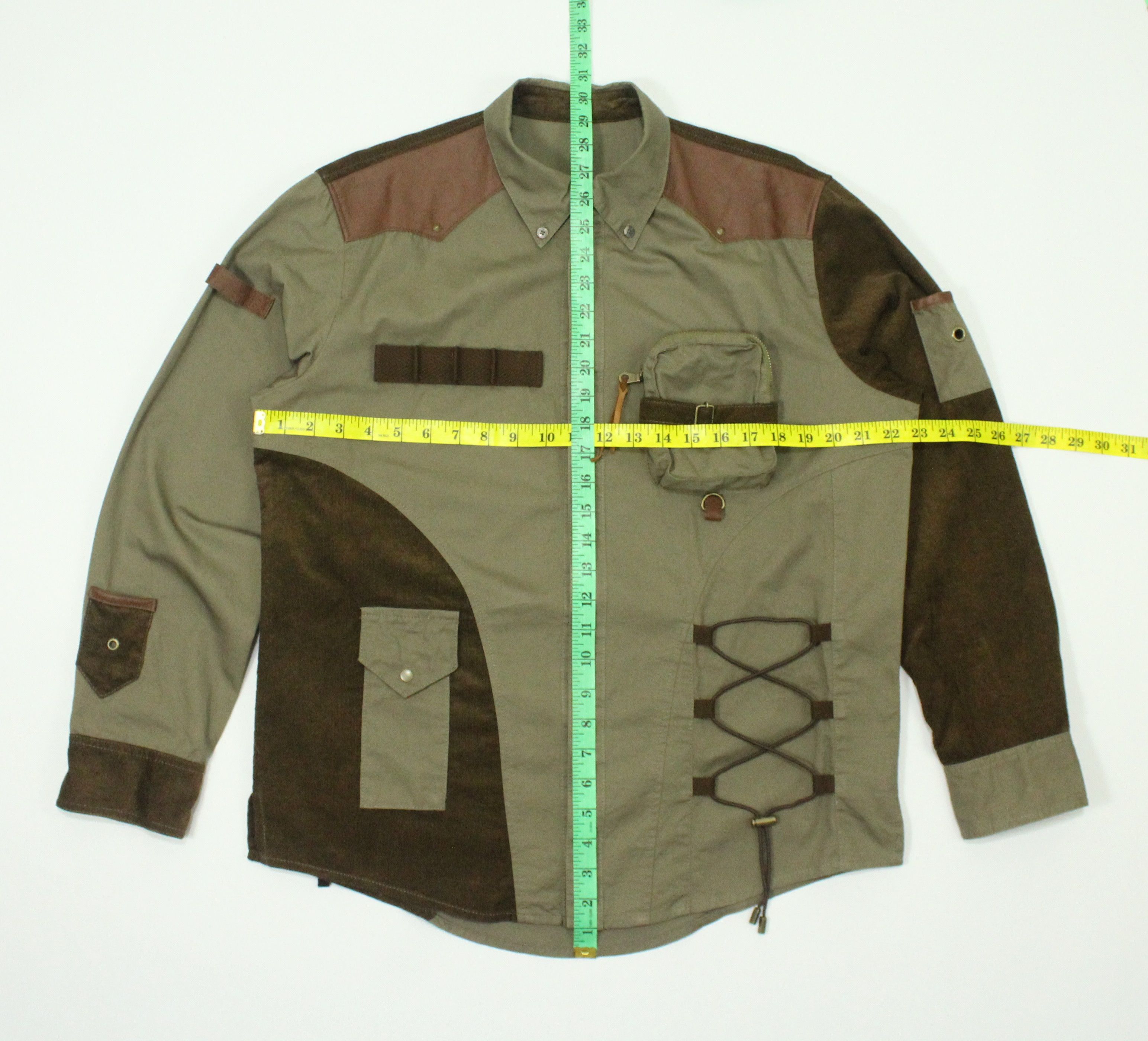 Japanese Brand 🔥Shirt Pockets Multi Styled Gothic Grunge Raver Skater Size US M / EU 48-50 / 2 - 17 Thumbnail