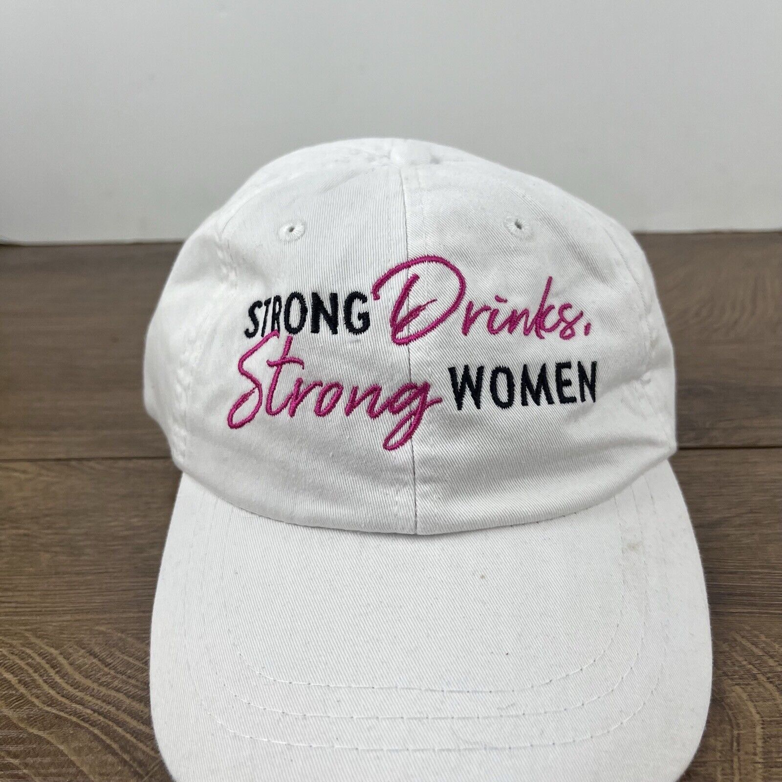 Other Strong Drinks Strong Women Hat White Hat Adjustable White Ad Size ONE SIZE - 7 Thumbnail