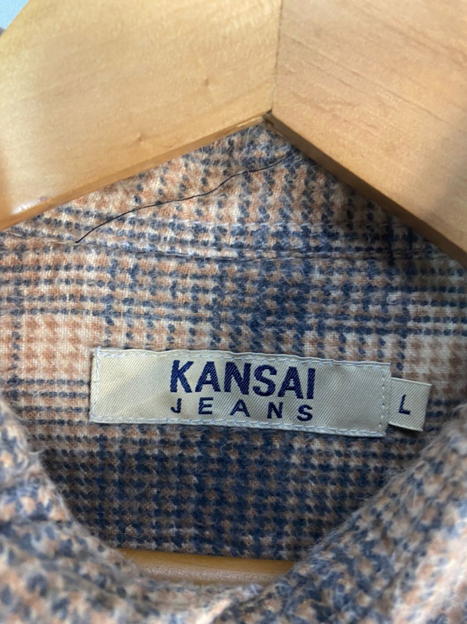 Flannel × Japanese Brand × Kansai Yamamoto Kansai jeans button up flannel by kansai Yamamoto Size US L / EU 52-54 / 3 - 4 Thumbnail