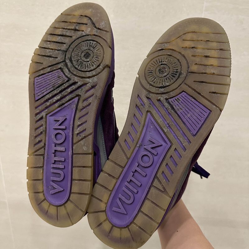 Louis Vuitton Louis Vuitton Purple High-Top Sport Sneakers for Men -2508 Size US 8 / EU 41 - 4 Thumbnail