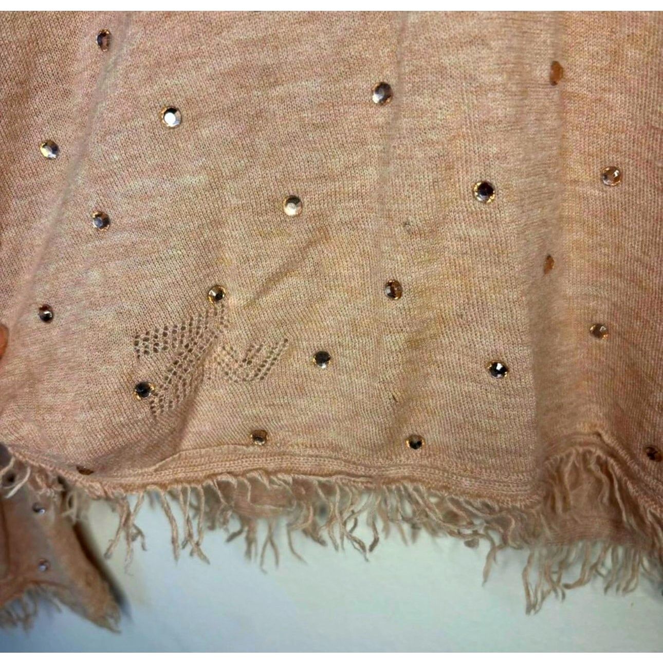 Zadig & Voltaire Zadig & Voltaire Riviera Rhinestone Cashmere Sweater Blush M Size M / US 6-8 / IT 42-44 - 9 Thumbnail