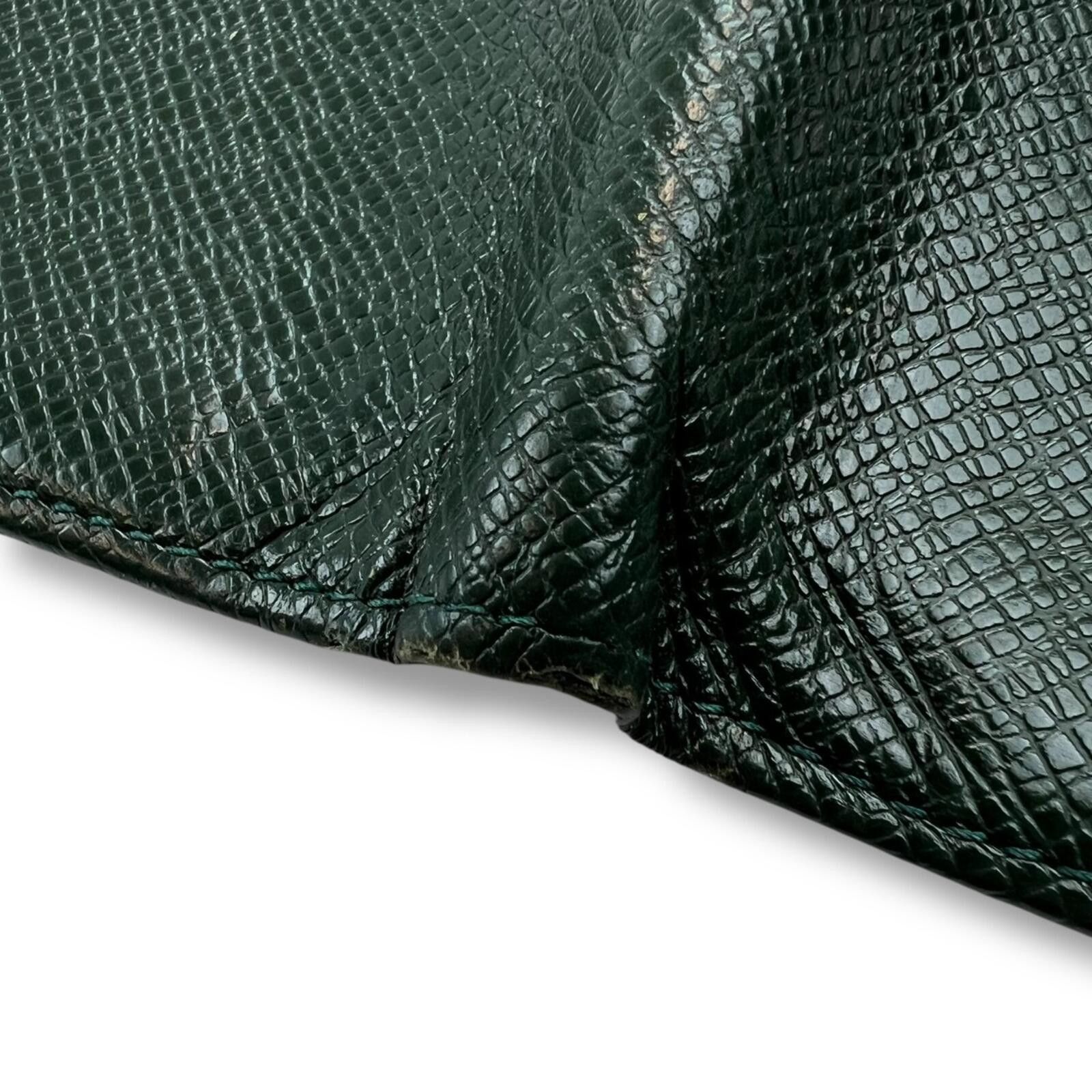 Louis Vuitton Louis Vuitton Green Taiga Leather Bifold Wallet Size ONE SIZE - 4 Thumbnail