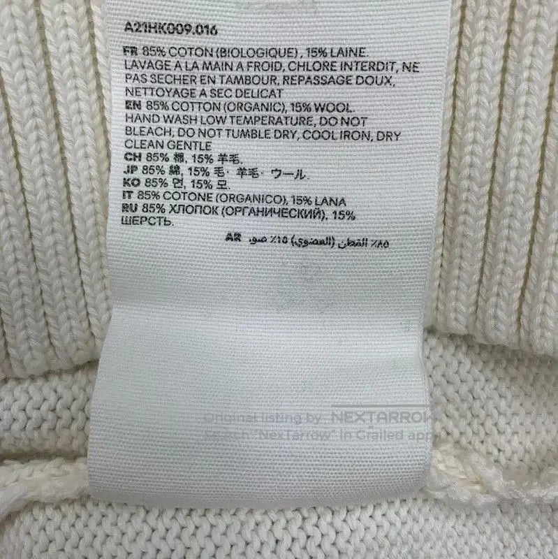 AMI AMI White Pullover Sweater with Heart Logo . Size XS / US 0-2 / IT 36-38 - 7 Thumbnail