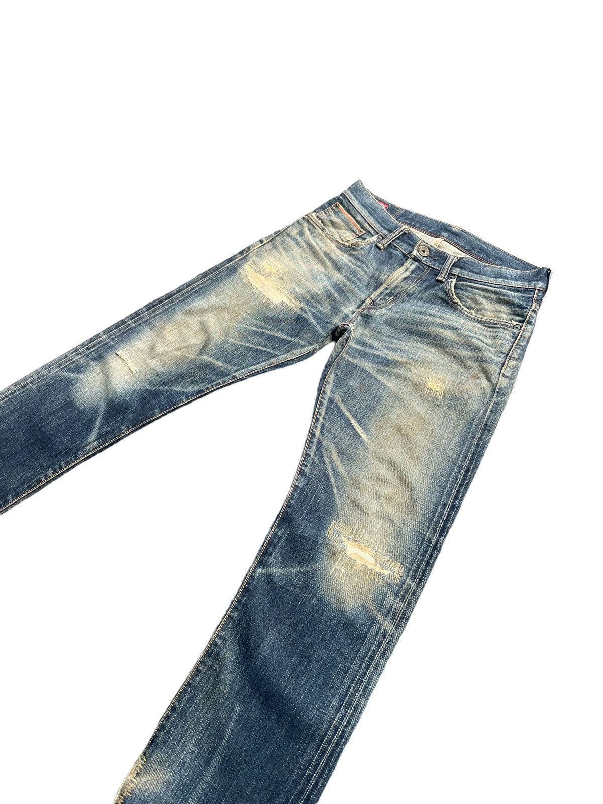 Edwin × Vintage Vintage Edwin 505zxx Selvedge Distressed Denim Size US 32 / EU 48 - 3 Thumbnail