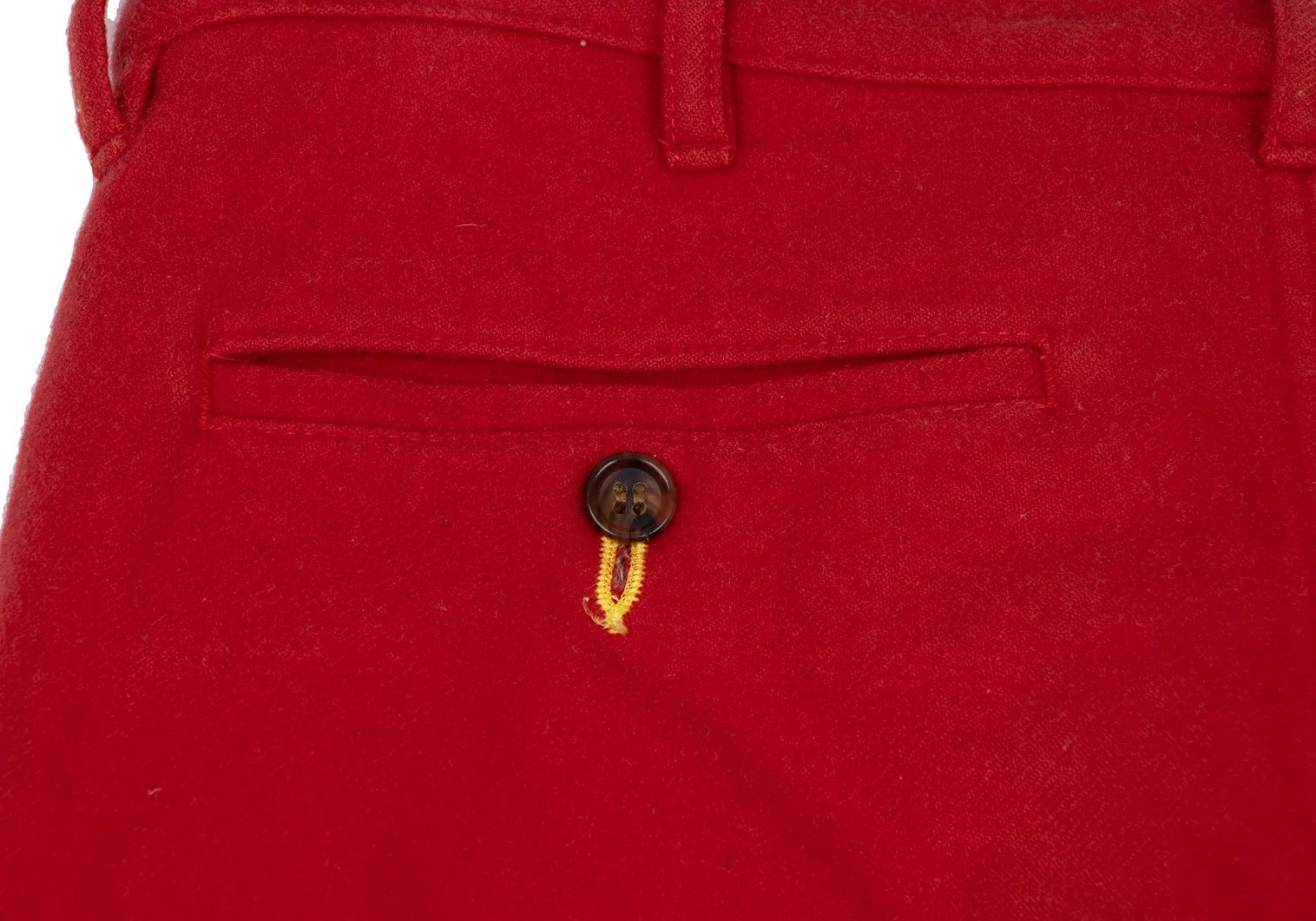Comme des Garcons Homme Plus Wool Nylon Tapered Pants in Red, Size SS Size US 36 / EU 52 - 16 Thumbnail