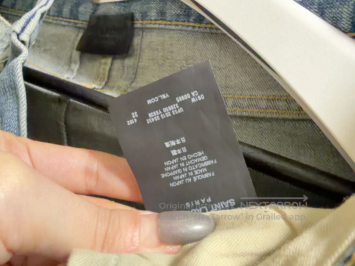 Saint Laurent Paris Saint Laurent Distressed Denim Pants. Size US 31 - 3 Thumbnail