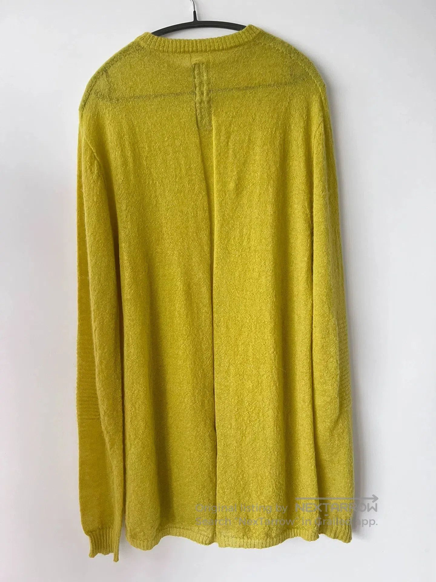 Rick Owens rick owens yellow knitted sweater top. Size XXS / US 00 / IT 34 - 3 Thumbnail