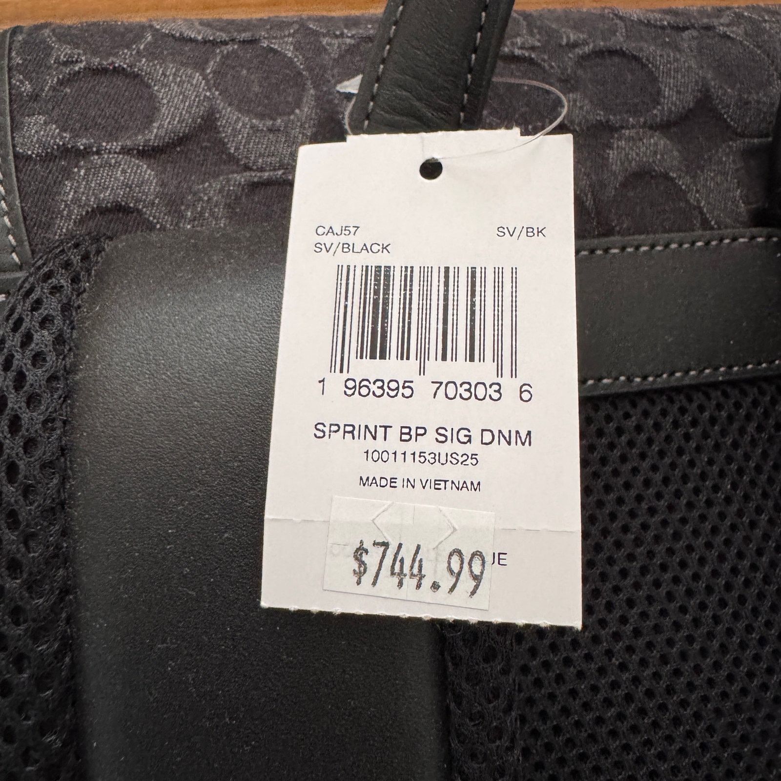 Coach Coach Sprint Backpack In Signature Denim Men’s CAJ57 Size ONE SIZE - 8 Thumbnail