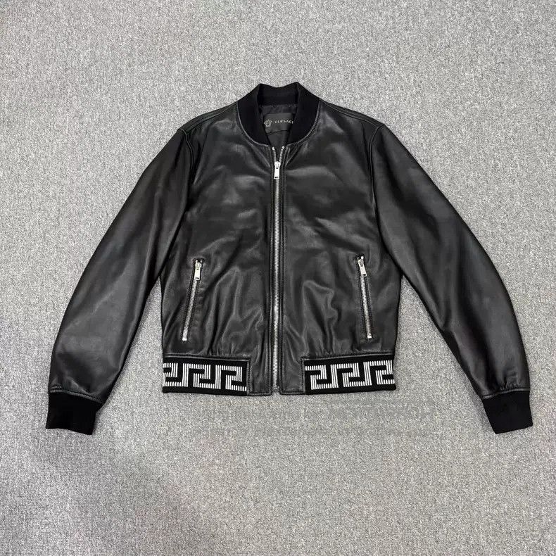 Versace Versace The main line is black lambskin leather jacket Size US M / EU 48-50 / 2 - 1 Thumbnail