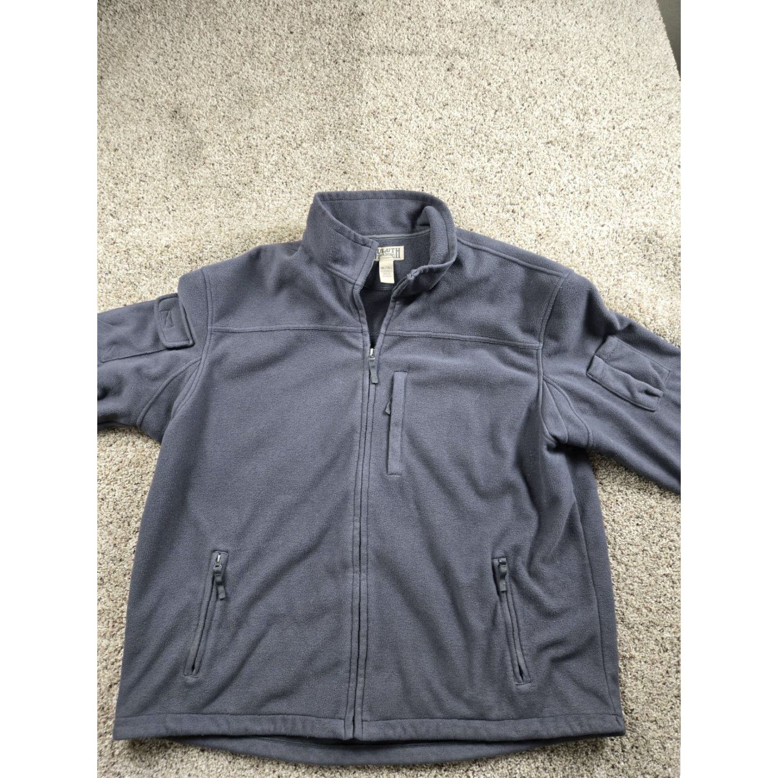 Vintage Duluth Trading Shoreman Fleece Jacket Mens 3XLT Gray Full Zip Windproof Size US XL / EU 56 / 4 - 4 Thumbnail