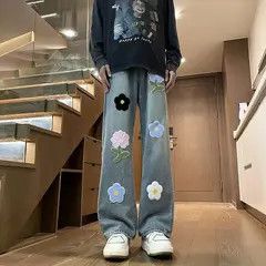 Japanese Brand Japanese retro loose trend straight wide-leg jeans Size US 32 / EU 48 - 3 Thumbnail