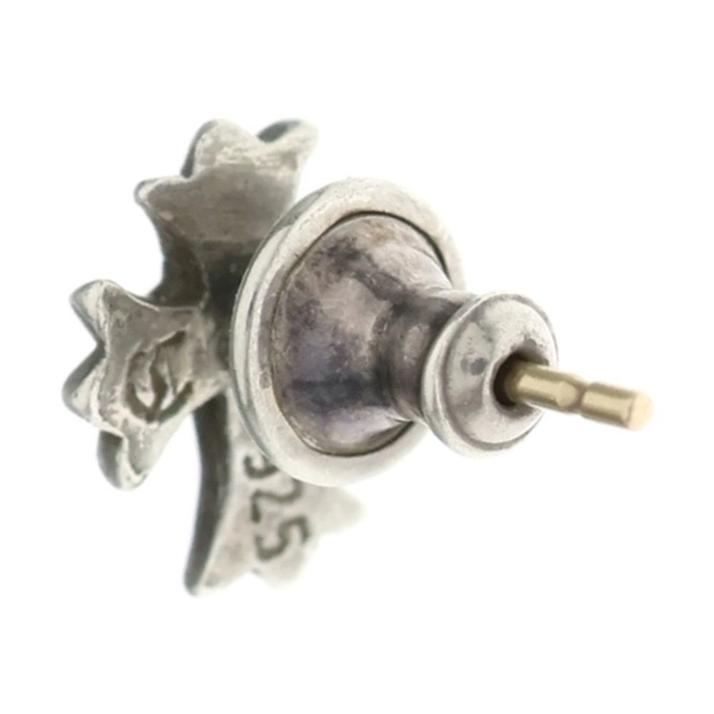 Chrome Hearts Chrome Hearts Cross Stud Silver Earring Size ONE SIZE - 2 Thumbnail