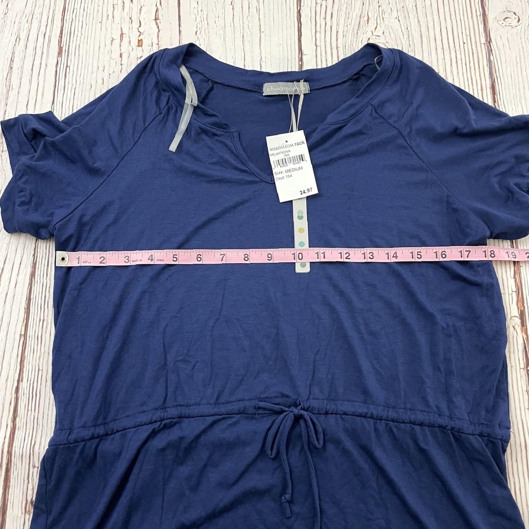 Vintage Olivia Moon Short Sleeve Tie Front Blue Blouse Women's M Shirt Mature? Size M / US 6-8 / IT 42-44 - 4 Thumbnail