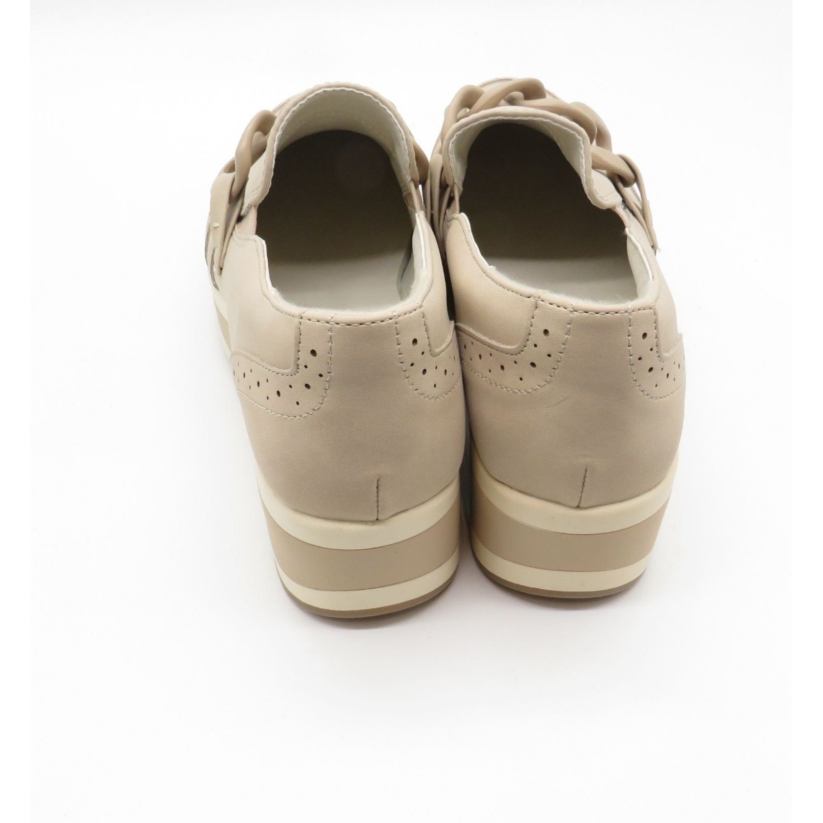 Dolce Vita Dolce Vita Women's Beige Platform Loafers 9.5 Chain Detail N Size US 9.5 / IT 39.5 - 3 Thumbnail