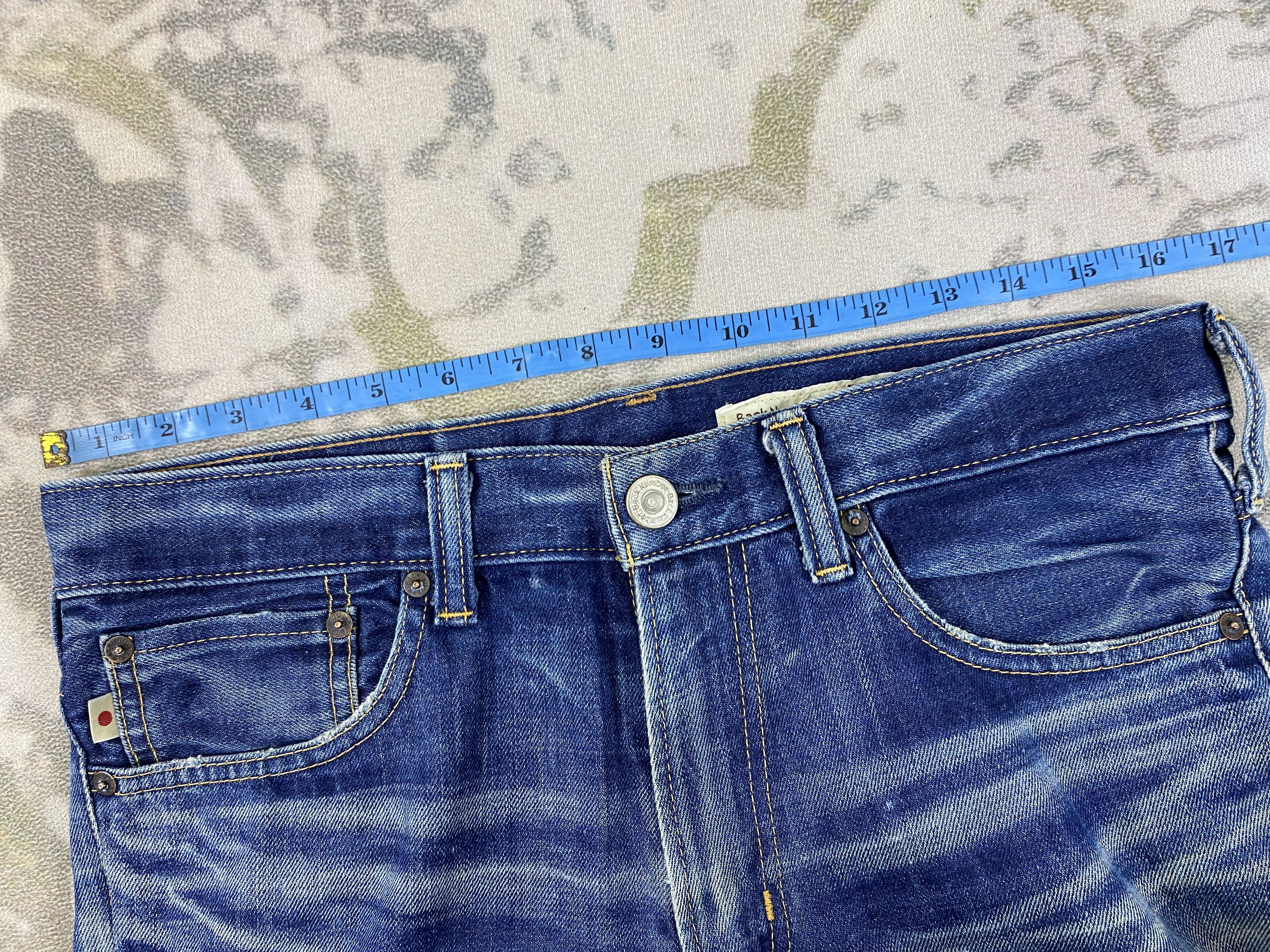 If Six Was Nine Distressed Blue Back Number Jeans 33x29 Denim- JN3621 Size US 33 - 5 Thumbnail