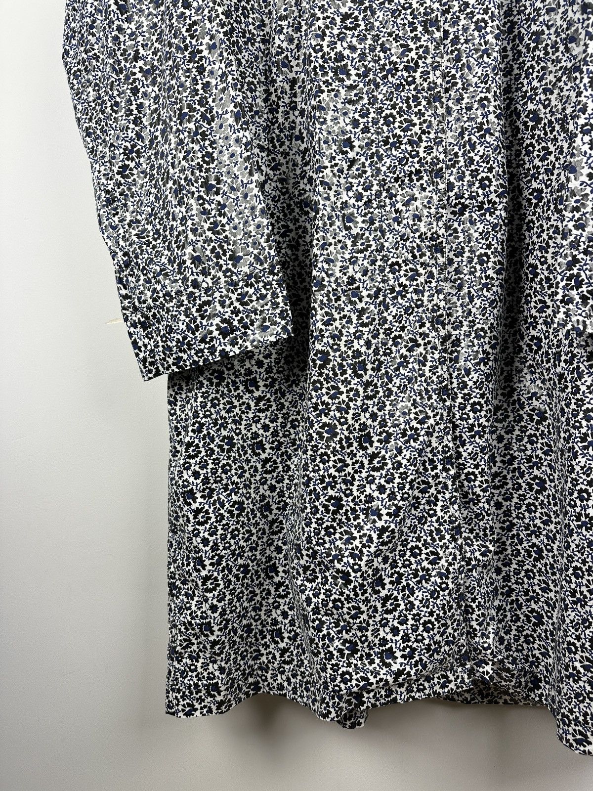 Jil Sander × Vintage Jil Sander Floral Print Trench Coat Jacket Size L / US 10 / IT 46 - 5 Thumbnail