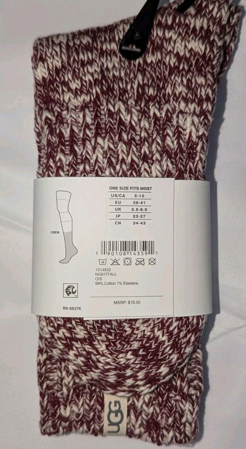 Ugg 3 PAIRS Women's UGG RIB KNIT SLOUCHY Crew Socks Size 5-10 Size ONE SIZE - 2 Thumbnail