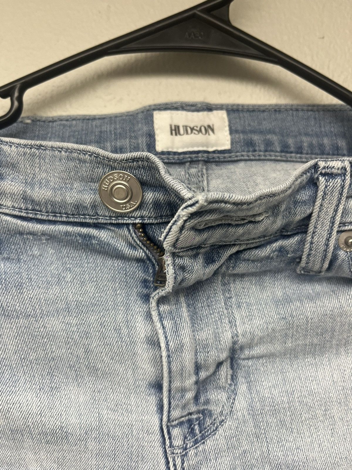 Hudson Hudson Distressed Denim Blue Skinny Jeans Womens Size 26" / US 2 / IT 38 - 4 Thumbnail