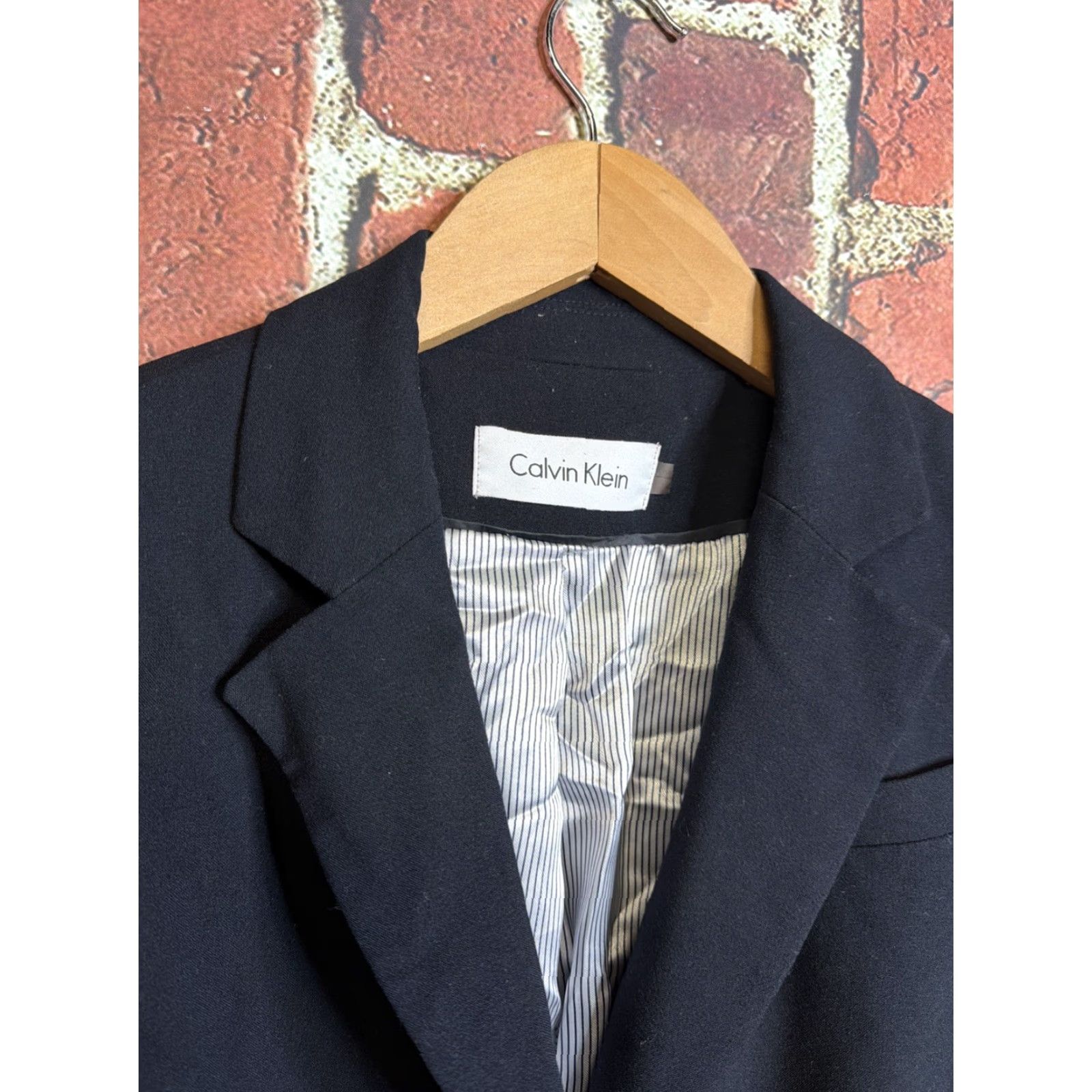 Calvin Klein Calvin Klein Black Womens Blazer Business Career Size 4 Blazer Jessica? Size S / US 4 / IT 40 - 2 Thumbnail