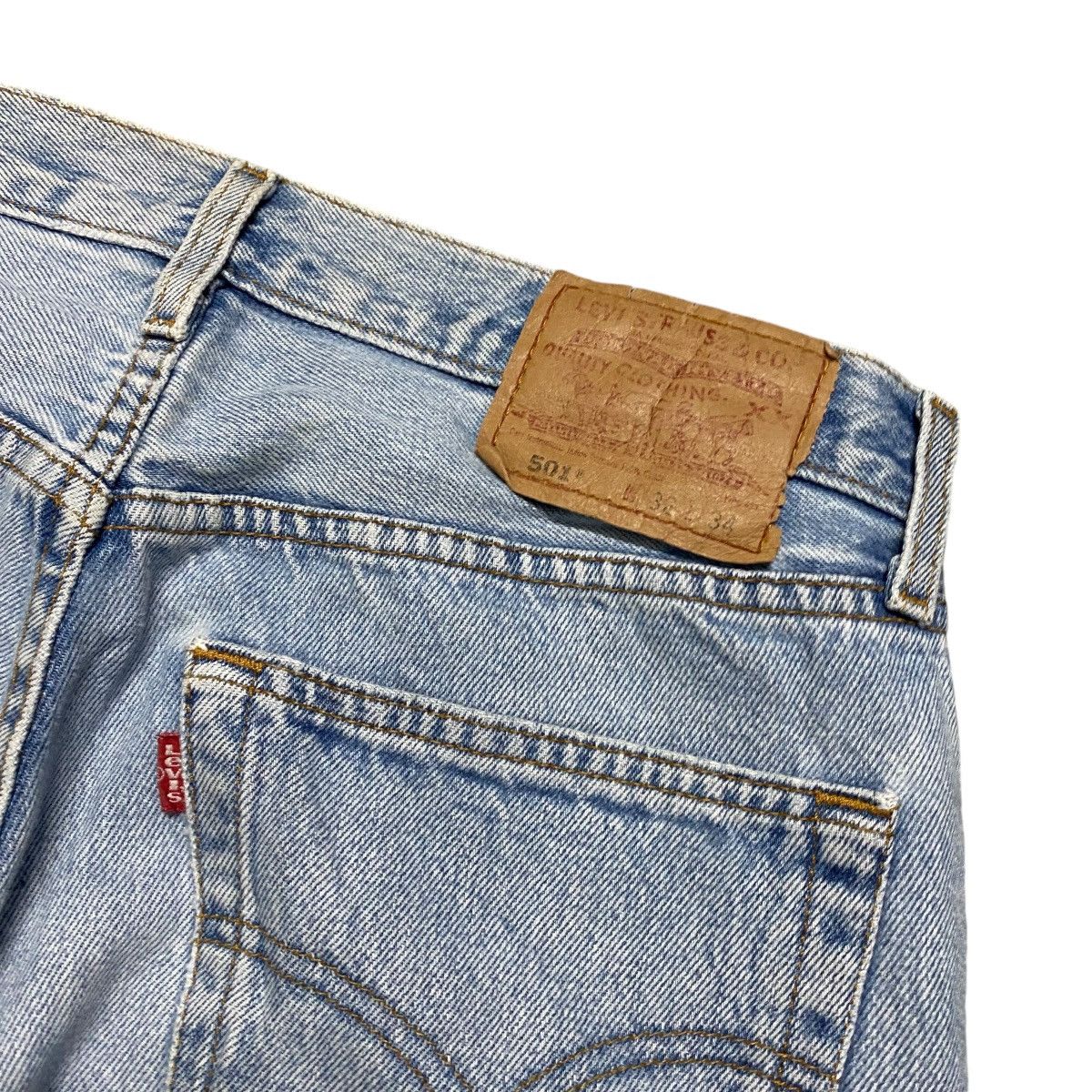 Levi's Vintage 90s Levis 501 Lightwash Jeans Size US 32 / EU 48 - 12 Thumbnail