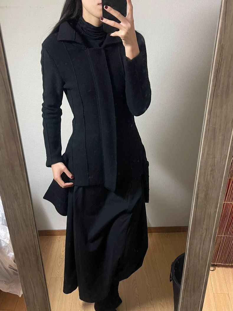 Yohji Yamamoto Yohji YamamotoHeterosexual wool knit cardigan shirt 2503-Ne Size US M / EU 48-50 / 2 - 3 Thumbnail