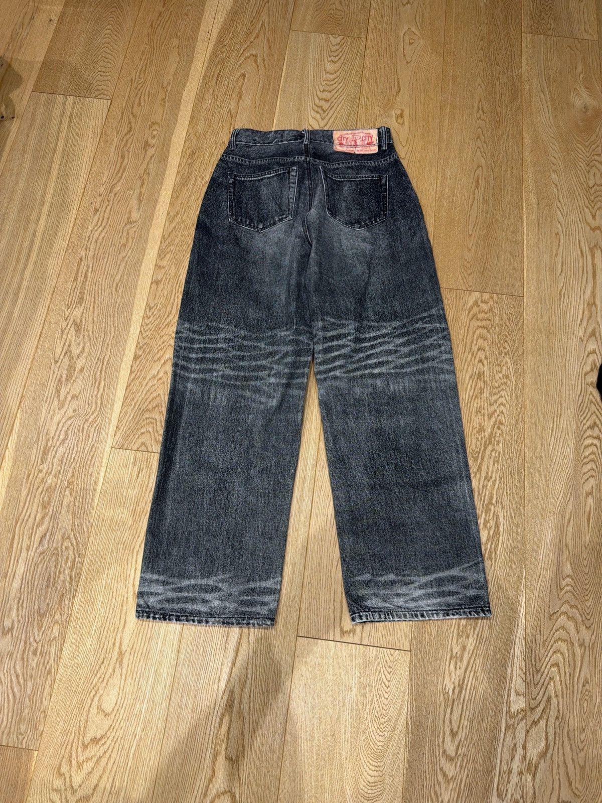 Bape BAPE Star Logo Washed Black Denim Jeans Size US 29 - 2 Thumbnail