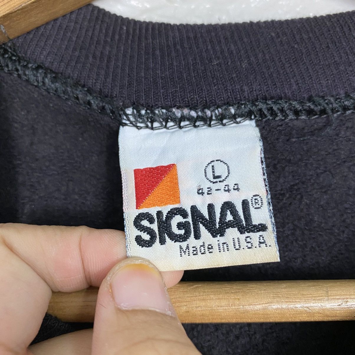 Vintage 📌Vintage Jumper Sweatshirt Signal USA Purdue University Size US L / EU 52-54 / 3 - 14 Thumbnail