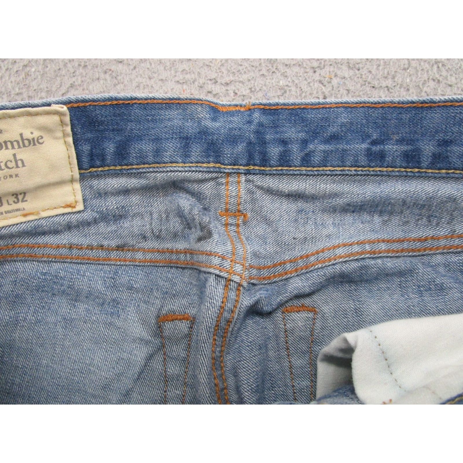 Abercrombie & Fitch Abercrombie & Fitch Skinny Fit Button Fly Denim Jeans Mens Size 30x32 Blue 5-Pocket Design Stretch Size US 30 / EU 46 - 5 Thumbnail