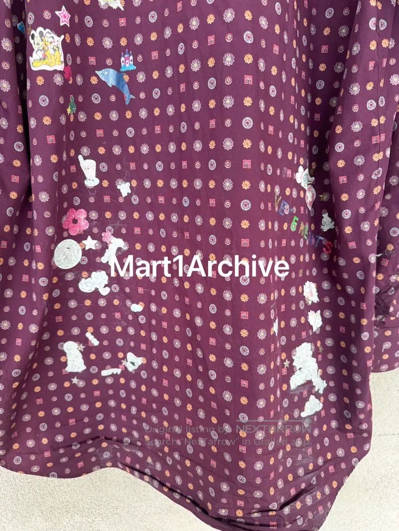 Vetements Vetements Purple Cashew Flower Sticker Shirt Size US S / EU 44-46 / 1 - 7 Thumbnail