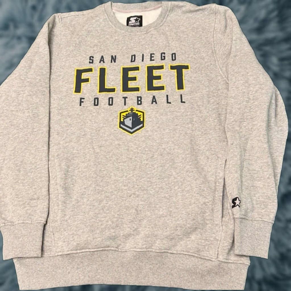Starter VINTAGE San Diego Fleet AAF Football Crewneck Sweater 2019 Mens Size XXL Retro Size US XXL / EU 58 / 5 - 1 Thumbnail