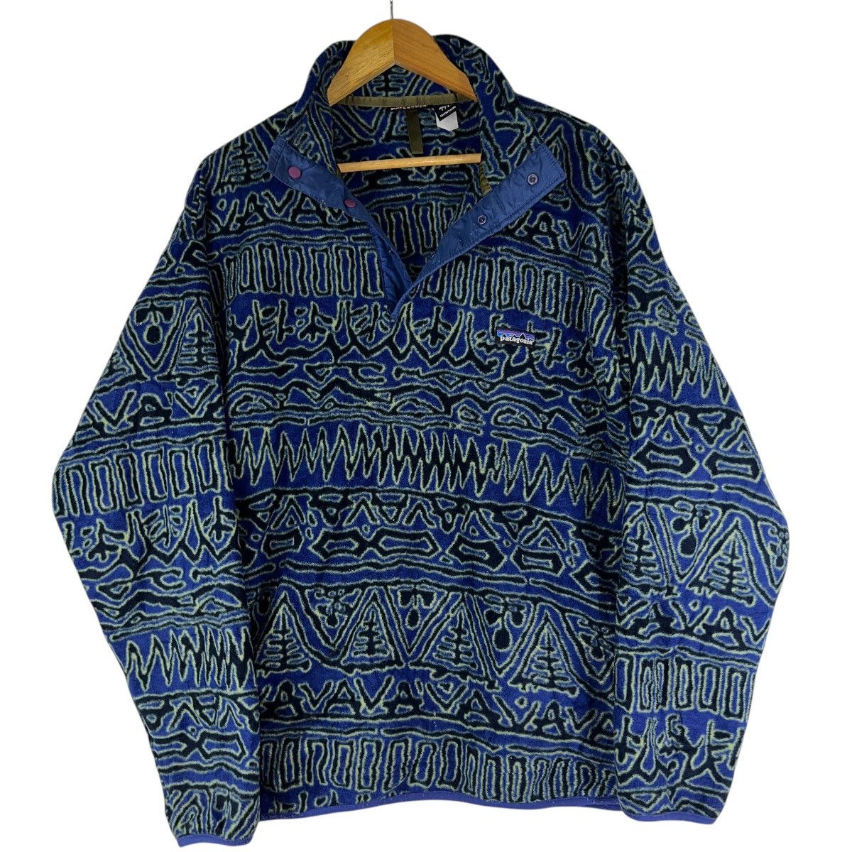 Patagonia 🔥 F1998 Patagonia Synchilla Primetive Printed Snap-T Fleece Size US L / EU 52-54 / 3 - 5 Thumbnail