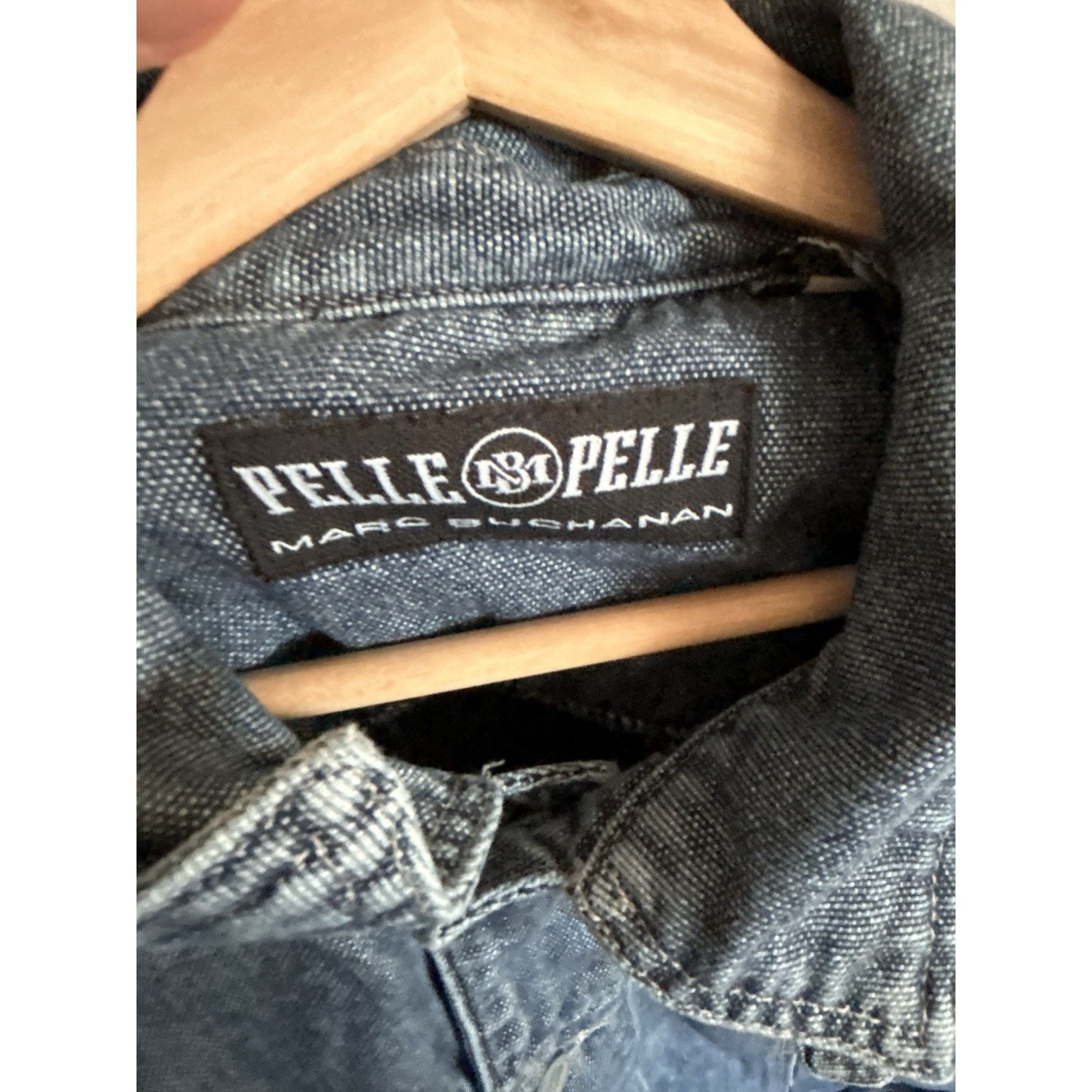 Pelle Pelle PELLE PELLE Marc Buchanan Y2K Denim Jacket XXL Blue Trucker Size US XXL / EU 58 / 5 - 17 Thumbnail