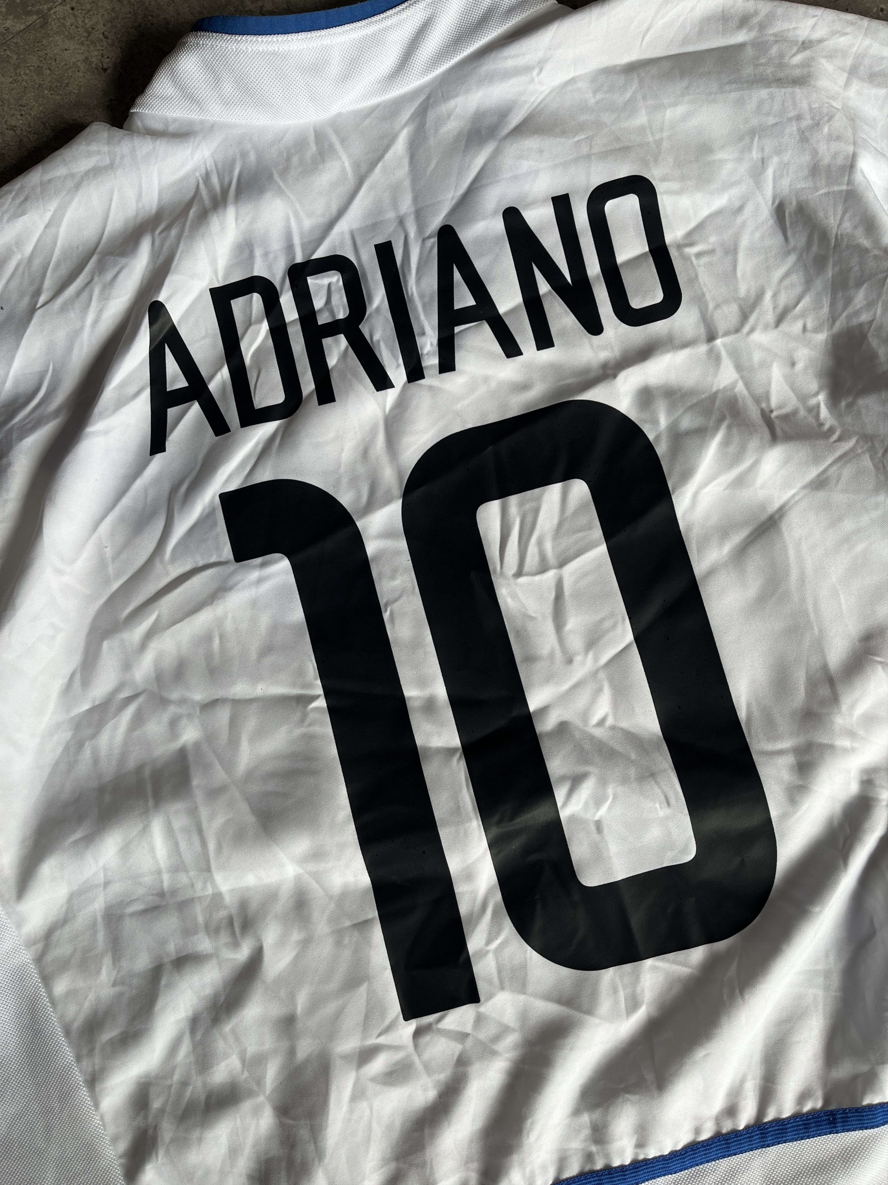 Nike INTER MILAN AWAY 2002/03 "ADRIANO" JERSEY Size US M / EU 48-50 / 2 - 5 Thumbnail