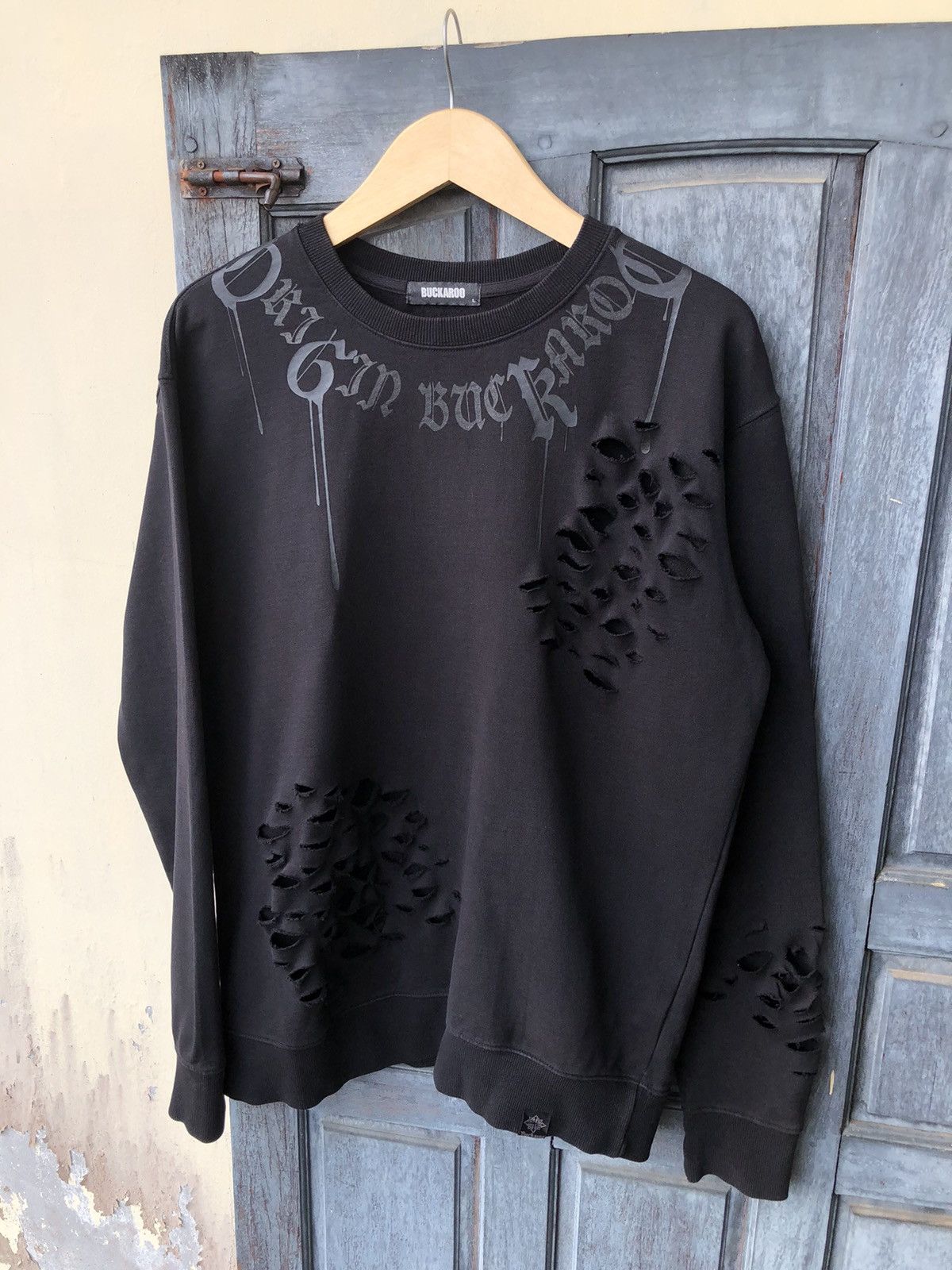 Japanese Brand Buckaroo Distressed Dark Avant Garde Style Japanese Archive Size US L / EU 52-54 / 3 - 4 Thumbnail