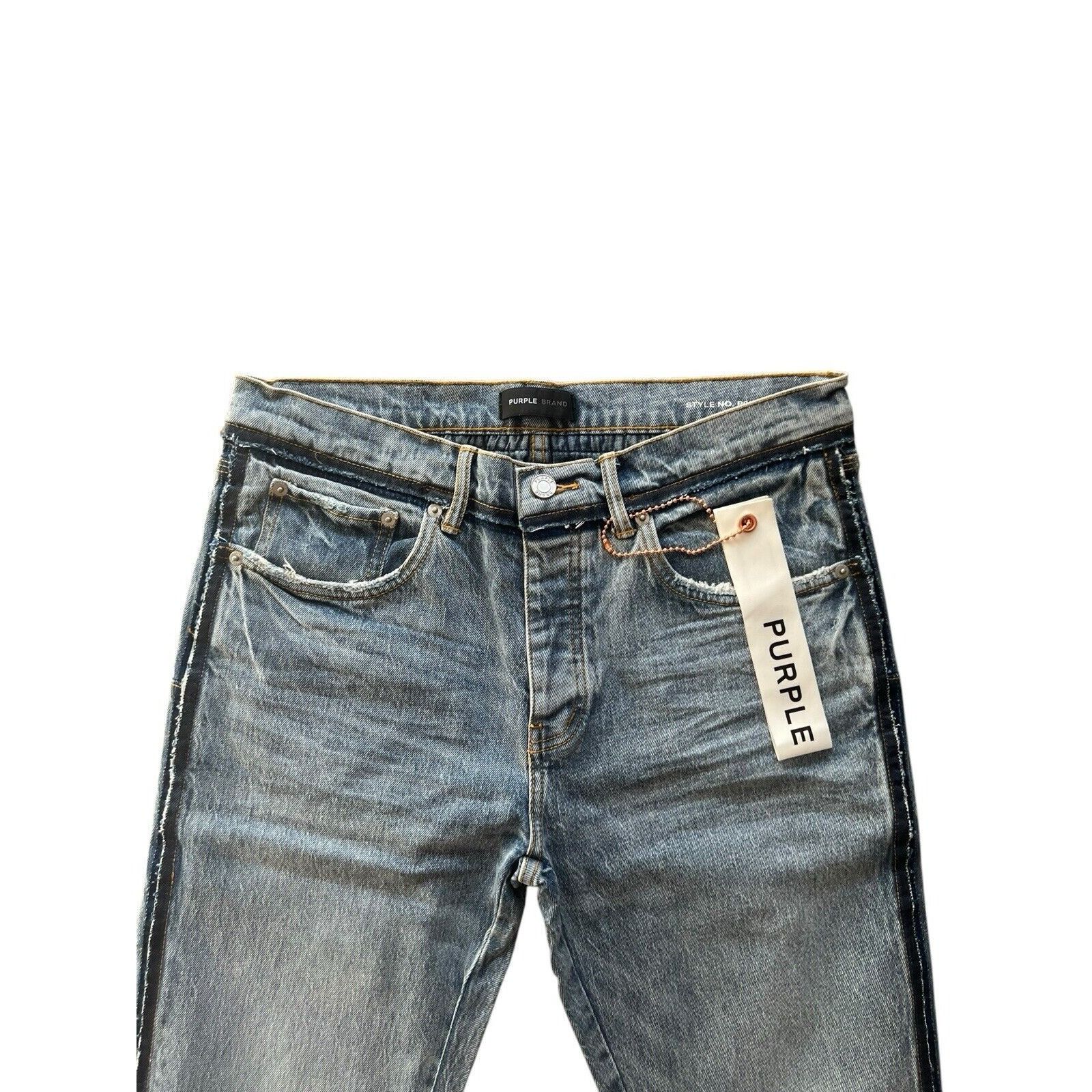 Purple Brand Purple Brand Jeans Mens Shadow Skinny P001 Blue Size 38/34 Size US 38 / EU 54 - 3 Thumbnail