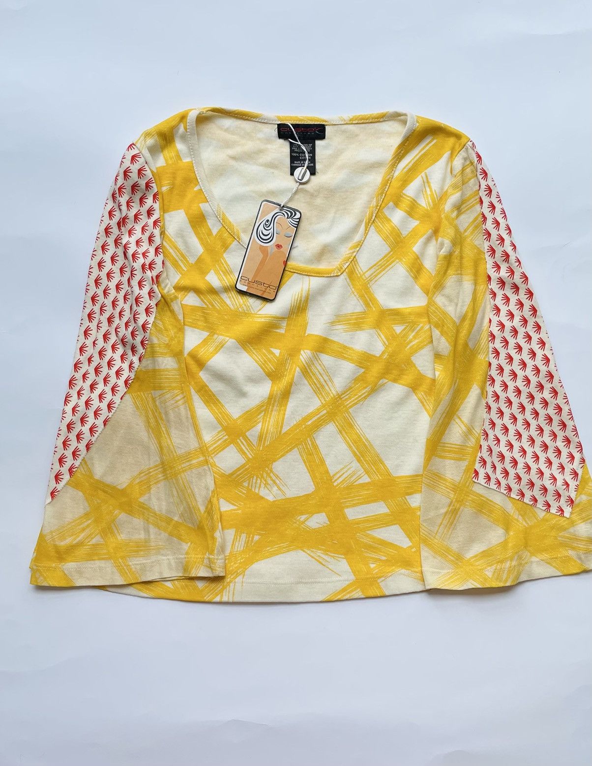 Custo Barcelona Custo Barcelona Patchwork Print Top Funk - Size L Size L / US 10 / IT 46 - 1 Thumbnail