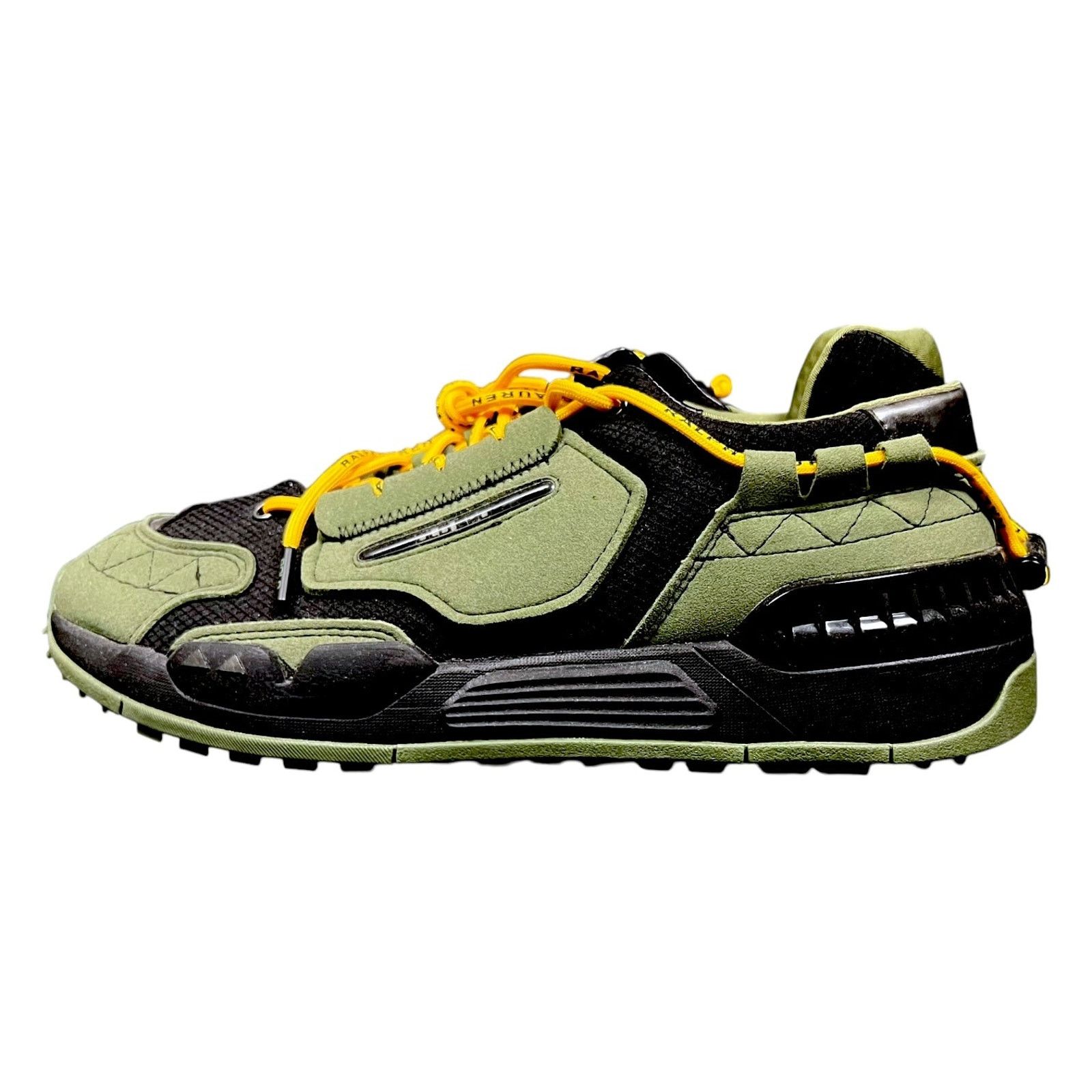 Polo Ralph Lauren Polo Sport RL PS200 Suede & Mesh Green Sneakers 11.5 $228 Size US 11.5 / EU 44-45 - 3 Thumbnail