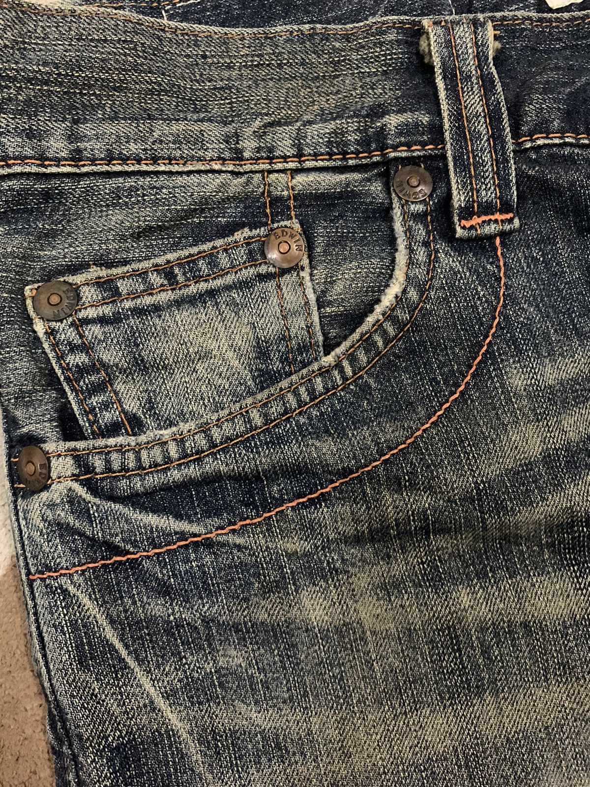 Edwin Vintage Edwin XV Mud Wash Distressed Grunge Jeans Size US 31 - 5 Thumbnail
