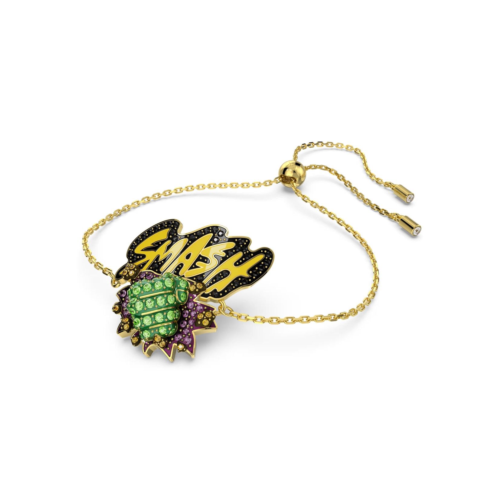 Swarovski Swarovski Hulk Marvel Adjustable bracelet Gold-tone Unisex Size ONE SIZE - 3 Thumbnail